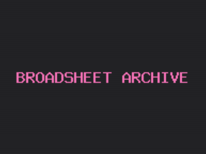 Broadsheet theme archive page preview