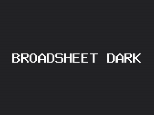 Broadsheet theme dark page preview