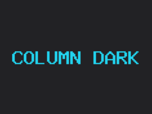 Column theme dark page preview
