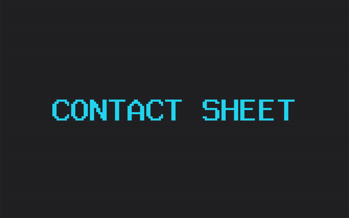 Contact Sheet theme home page preview