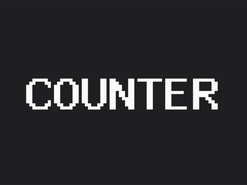 Counter theme home page preview