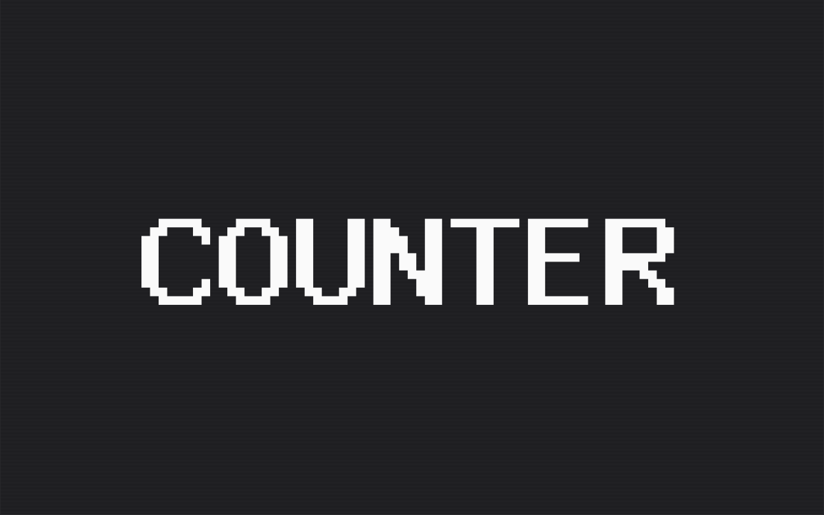 Counter theme home page preview
