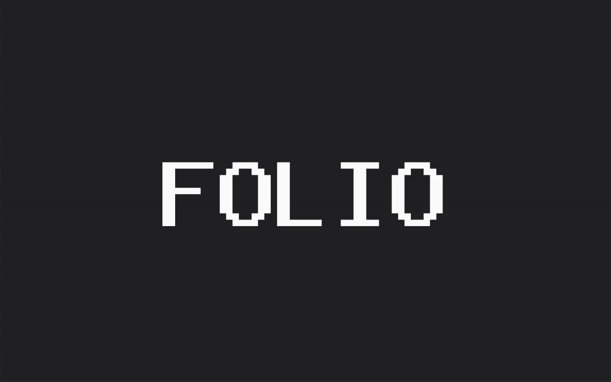 Folio theme home page preview