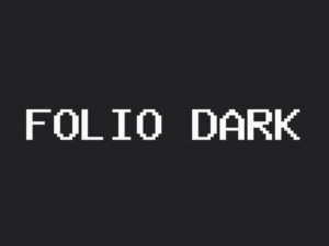 Folio theme dark page preview