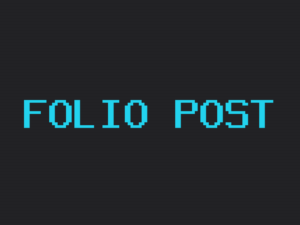 Folio theme post page preview