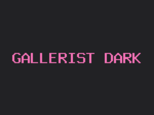 Gallerist theme dark page preview