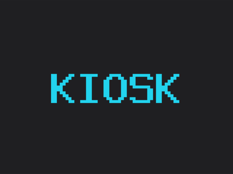 Kiosk theme home page preview