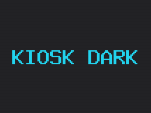 Kiosk theme dark page preview