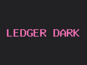 Ledger theme dark page preview