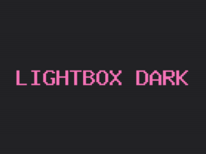 Lightbox theme dark page preview