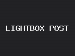 Lightbox theme post page preview