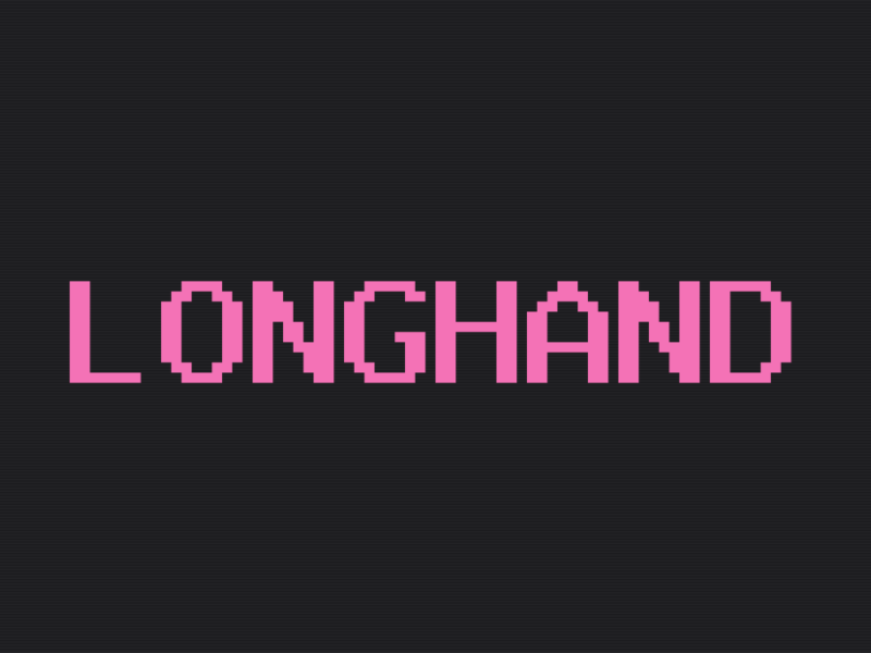 Longhand theme home page preview