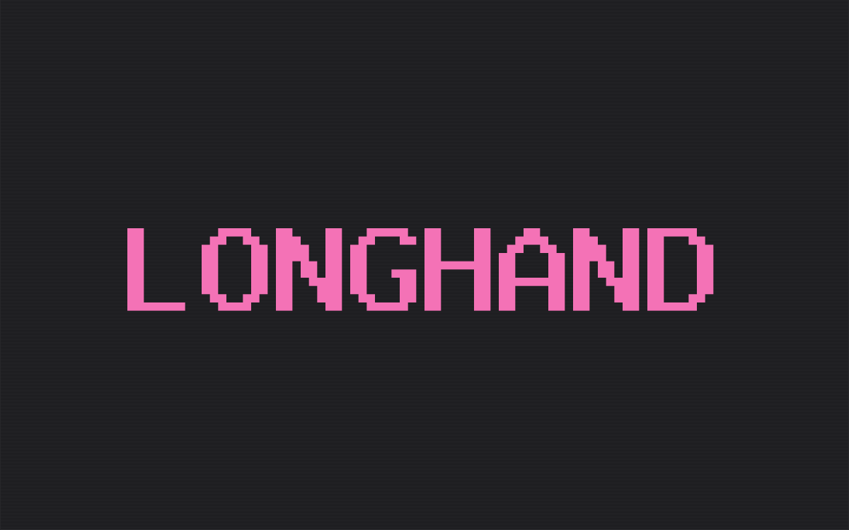 Longhand theme home page preview
