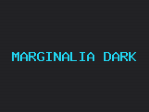 Marginalia theme dark page preview