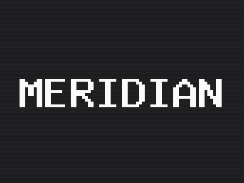 Meridian theme home page preview
