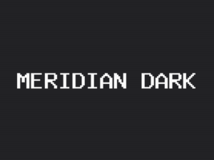 Meridian theme dark page preview