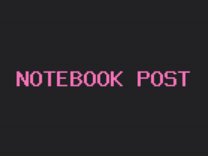 Notebook theme post page preview