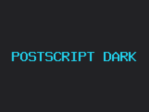 Postscript theme dark page preview