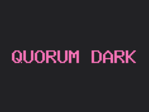 Quorum theme dark page preview