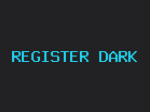 Register theme dark page preview