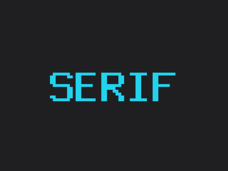 Serif theme home page preview