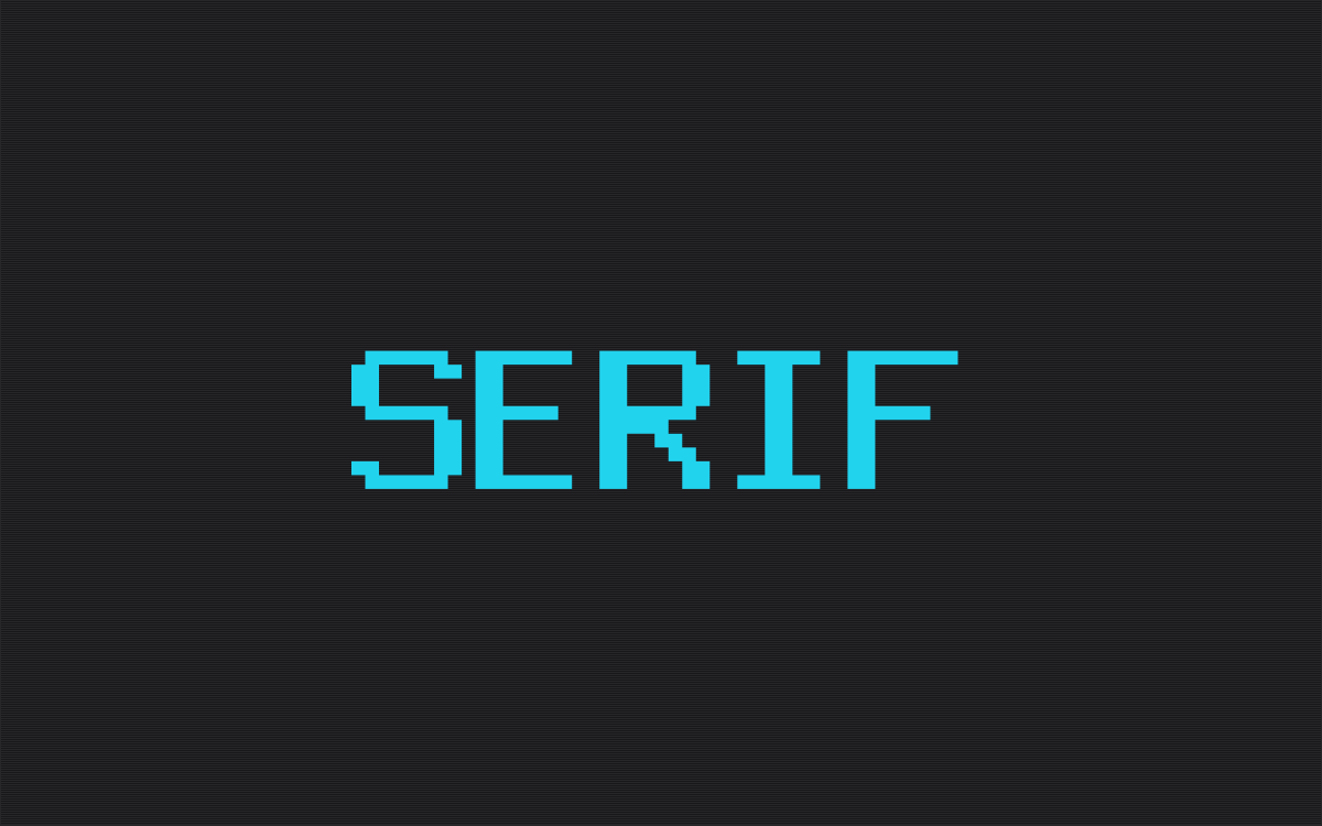 Serif theme home page preview