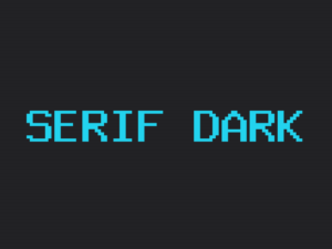 Serif theme dark page preview