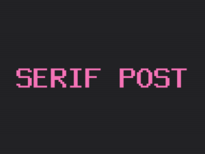 Serif theme post page preview
