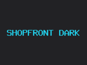 Shopfront theme dark page preview