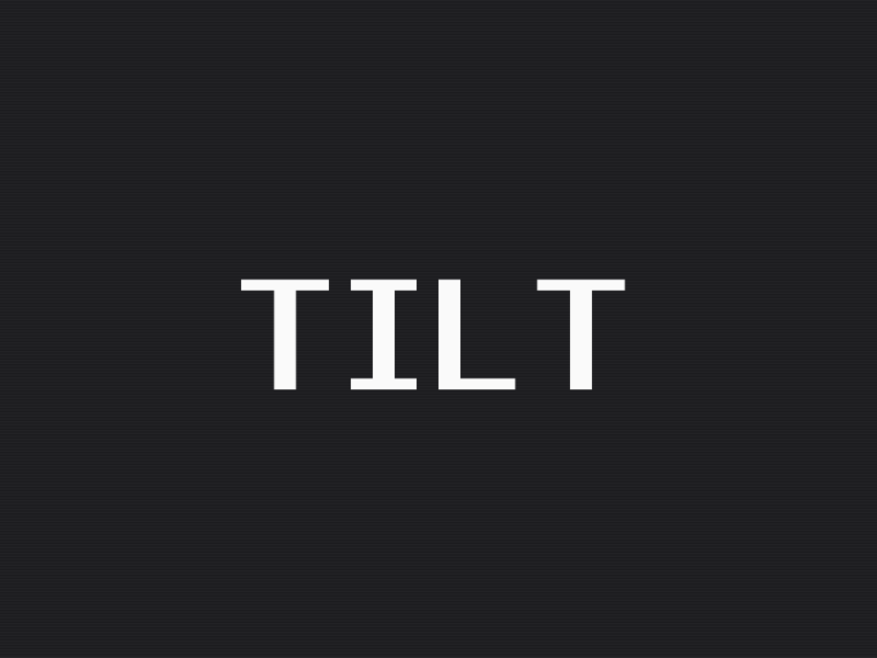 Tilt theme home page preview
